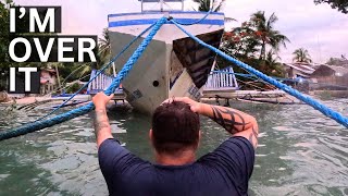 My boat sank again  Restoring A Dive Boat EP7 [upl. by Tahmosh323]