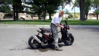 gy6 honda ruckus 150cc 187cc burn out swap [upl. by Alletneuq]