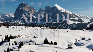 Alpe Di Susi  Seiser Alm 2022 Ski Season [upl. by Rehprotsirhc763]