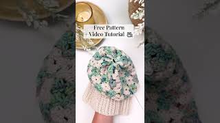 Free Crochet Granny Stitch Hat Pattern  6 Sizes [upl. by Ahsiugal69]