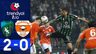 Kocaelispor  Adanaspor  Maç Özeti 1Lig  202425 [upl. by Nosnor]