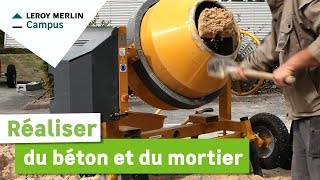 Comment réaliser du béton et du mortier  Leroy Merlin [upl. by Halimeda]