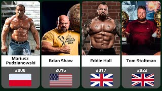 The Worlds Strongest Man All Winners [upl. by Vachell627]