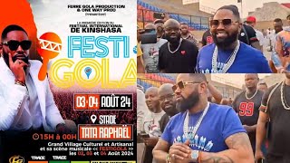 Ferre Gola visite stade Tata Raphaël pour Festi Gola eko yinda [upl. by Bogusz]