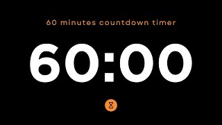 1 Hour Countdown Timer  60 Minute Countdown With No Sound [upl. by Legna]