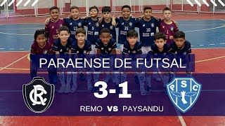 Paraense de Futsal  Sub8  Remo x Paysandu [upl. by Aitnahc]