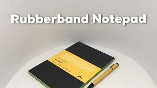 Rubberband Notepad A5 Parrot green paper [upl. by Broucek]