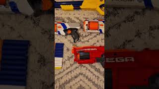 Nerf Strongarm Nerf Cyclone Shock MEGA XSHOOT Shotgun Rifle cheap Vinted bundle  Faulty or not [upl. by Madelin]