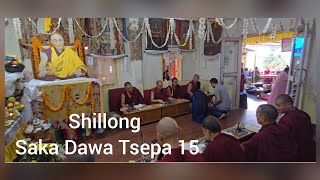 Saka Dawa Tsepa15  Shillong Gaden Choeling Monestary [upl. by Vastha312]