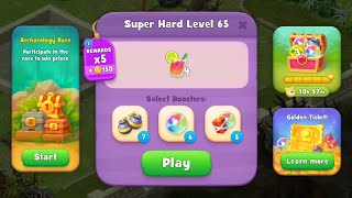 Gardenscapes Level 65 no boosters  F2P ANDROID IOS 4K [upl. by Berthoud]