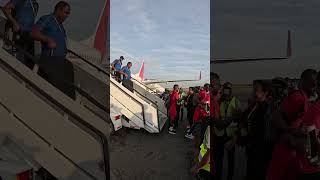 Angolan NFT touched down in Luanda with a TAAG Angola’s Boeing 737 from Abidjan birds [upl. by Aisital]