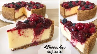 Klasszikus Sajttorta 🍓🧀  BebePiskóta [upl. by Giza467]