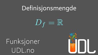 Funksjoner  Definisjonsmengde til en funksjon [upl. by Annoek]