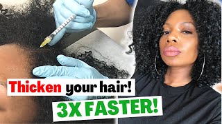 Best Way To Thicken Your Hair 3X FASTER [upl. by Yelkcub]