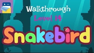 Snakebird Level 14 Walkthrough amp iOS iPhone 6S Gameplay by Noumenon Games [upl. by Aleetha945]