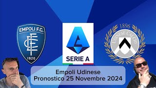 Empoli Udinese Pronostico del 25 Novembre 2024 empoli udinese fc25 [upl. by Iniretake]