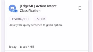 “Action Intent Classification” Uhrs clickworker vendor [upl. by Nithsa]