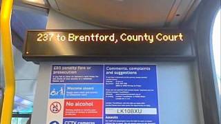 237 To Brentford County Court Short Journey [upl. by Akirehs]