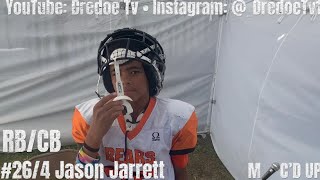 Clairton Bears 12U • Jason JJ Jarrett Mic’d Up Vs Penn Hills Highlights • 9  30  23 [upl. by Seroka]