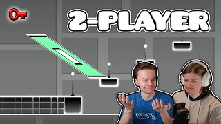 2PLAYER PLATFORMERS are CRAZY Geometry Dash 22 [upl. by Nosnehpets869]