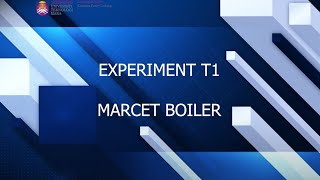 Teaching Video  Experimental Lab on Marcet Boiler [upl. by Kumar]