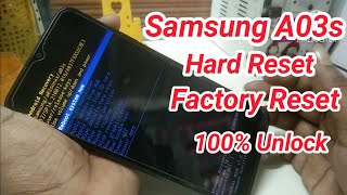 Samsung Galaxy A03s Hard ResetSamsung A03s A037F Factory ResetRemove Screen LockErase All Data [upl. by Keener]