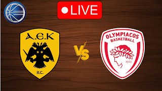 🔴 Live AEK Athens vs Olympiakos  Live Play By Play Scoreboard [upl. by Jourdain442]