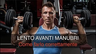 Lento avanti manubri come farlo correttamente [upl. by Janene516]