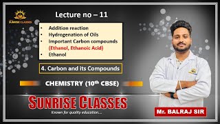 Carbon amp its Compounds  L11  10th CBSE Chemistry [upl. by Kenny904]