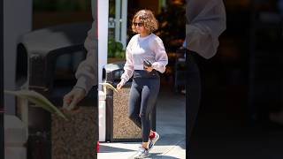 Halle Berry Spotted Grocery Shopping A SportyChic Look Featuring Designer Piece [upl. by Llerraj]