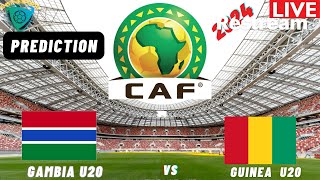 Gambia vs Guinea Live Stream CAF U20 Africa Nations Cup 2025 Qualifiers 3RD Place Playoff [upl. by Kayne]