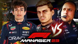 F1 MANAGER 2023  TENSIONE TRA VERSTAPPEN E IL SUO INGEGNERE [upl. by Ailem]