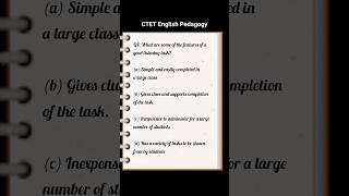 English Paper 1amp 2 Pedagogy for CTET Dec 2024  ctet english day14 shorts youtubeshorts [upl. by Annet659]