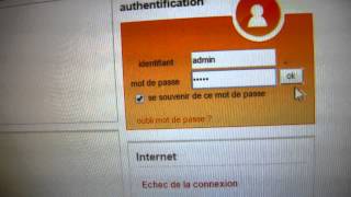 comment configurer ID de connexion internet avec LIVEBOX PRO de ORANGE FRANCE TELECOM [upl. by Uriel831]