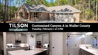 Tilson Live A Custom Canyon A in Waller County  February 1 2022 [upl. by Notgnihsaw]