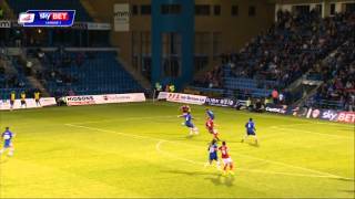 Gillingham v Swindon  Sky Bet League One Highlights 20142015 [upl. by Mars]