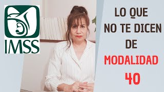 Lo que no te dicen de modalidad 40 [upl. by Bard876]