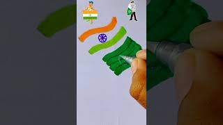 Indian 🇮🇳vs Pakistan 🇵🇰Jai hind independence drawing art shorts trending video [upl. by Oribel]