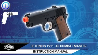 Matrix Elite Detonics 1911 45 Combat Master Manual [upl. by Valeta]