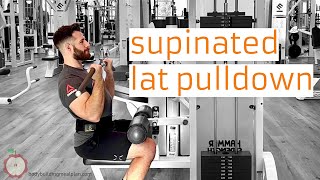 Supinated Lat Pulldown Reverse Grip [upl. by Calder]