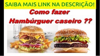 Como Fazer Hamburguer Artesanal  como fazer hamburguer artesanal em casa  blend de hamburguer [upl. by Nnaeiluj]