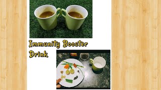 Immunity Booster Recipe Turmeric Ginger Tea Immune Booster TeaNatural Remedy For Cold Herbal Tea [upl. by Orihakat]