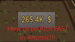 roblox How to make money quickly in Anomic 2021 [upl. by Barthol]