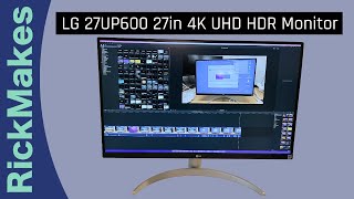 LG 27UP600 27in 4K UHD HDR Monitor [upl. by Strickler867]