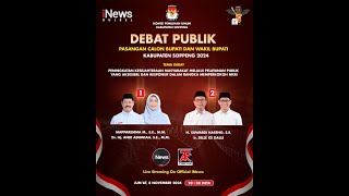 DEBAT PUBLIK PERTAMA CALON BUPATI DAN WAKIL BUPATI SOPPENG PADA PEMILIHAN SERENTAK TAHUN 2024 [upl. by Mensch]