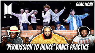 BTS Permission to Dance Dance Practice REACTION [upl. by Rybma973]