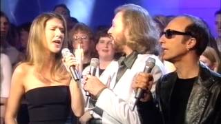 Immortality  CELINE DION amp The BEE GEES LIVE  Awesome Quality TOTP 1998 [upl. by Ahsima]