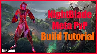 ESO PvP  Nightblade is META Firesong Chapter [upl. by Norehc]