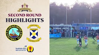 Dunbar United 10 East Fife  Scottish Gas Scottish Cup Second Round Highlights [upl. by Doloritas206]