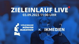 Zieleinlauf Live  VolksbankMünsterMarathon 2024 [upl. by Anigriv636]